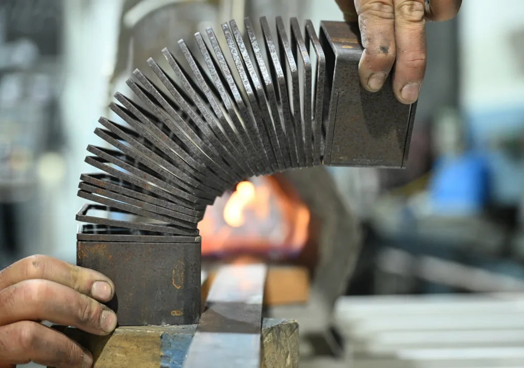 Custom decorative metal art piece fabricated at Thor Metal Art